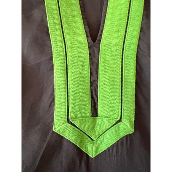 Tory Burch Women Sail to Sable Blue & Green Tunic - 2 - Picture 7 of 8